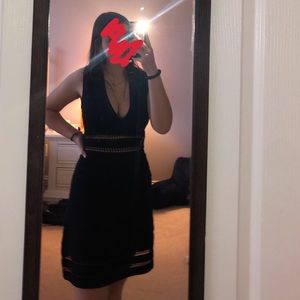 Blue fit&flare dress